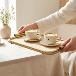 Wooden Tray Set 2 Pcs